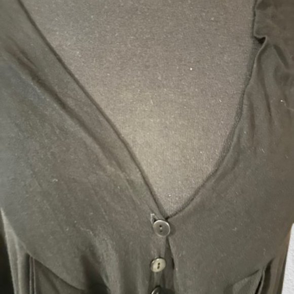 Black Button Closure Cardigan - Picture 5 of 10